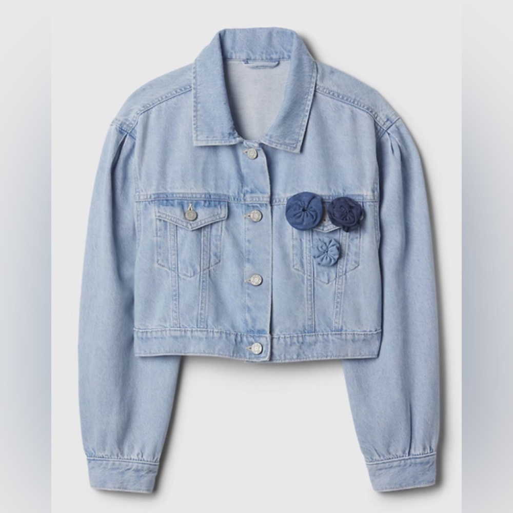 GAP - Kids Cropped Icon Denim Jacket